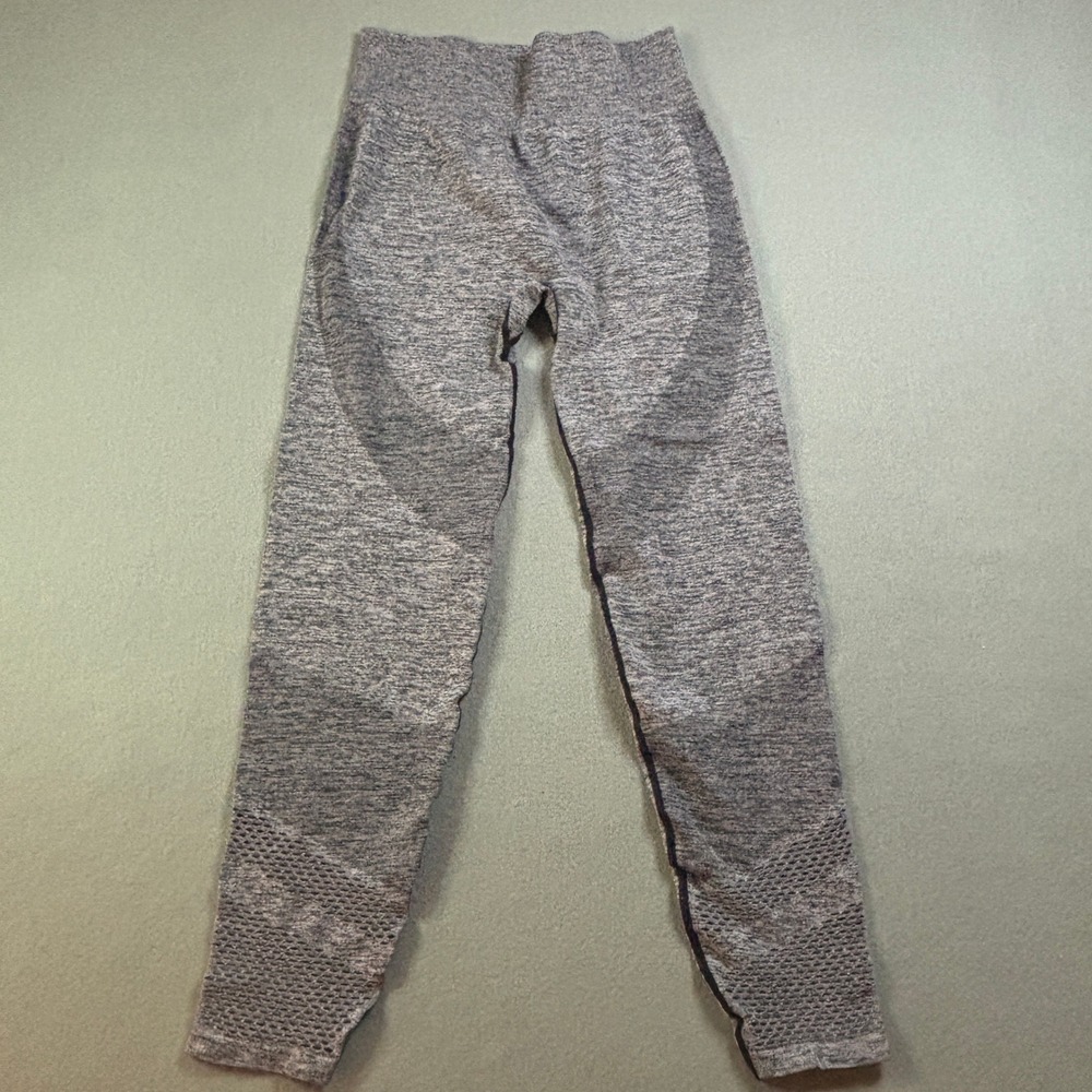 PINK Victoria's Secret Seamless Leggings Womens L Gray Marl Athleisure Yoga